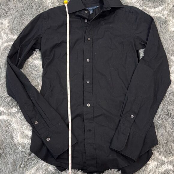 Ralph lauren women’s black cotton dress shirt size 4 - Picture 5 of 6